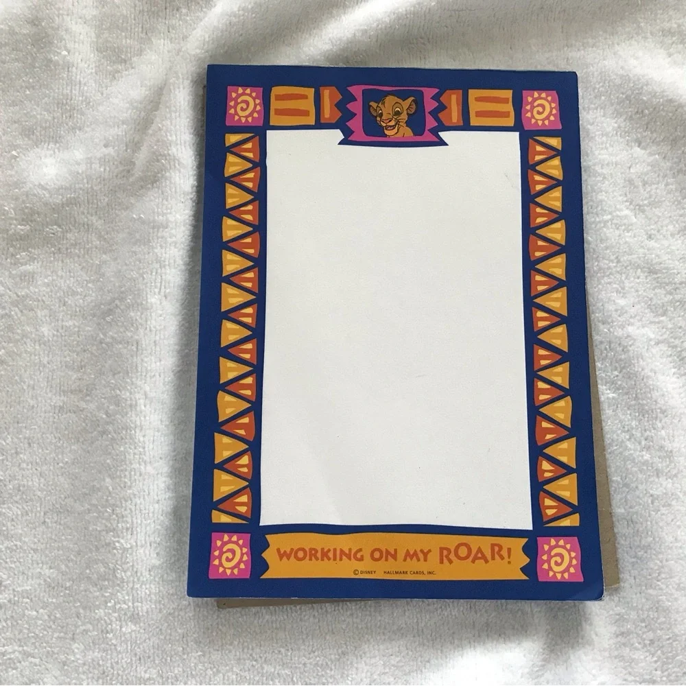 *VTG Disney's The Lion King 90s Stationary Letters pad